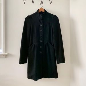 Pepe Jeans Swing/Babydoll Style Black Coat Size XS